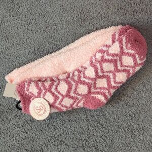 2 Pairs of Super Soft Cozy Pink Socks